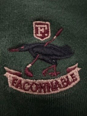 VTG Faconnable Forest Green Crewneck Sweater - XL